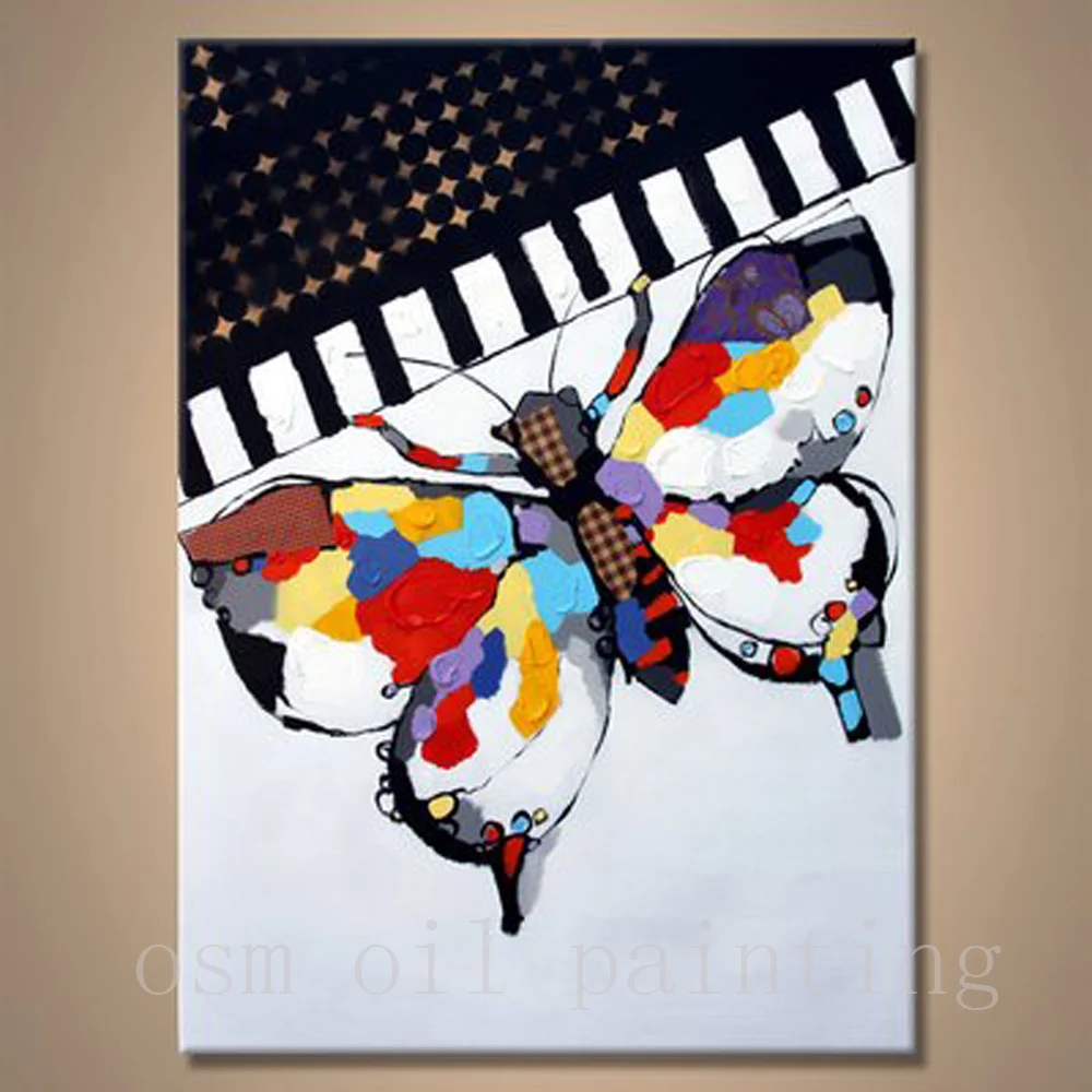 Hand Paint Fine Art Abstract Picture 100%Handmade Colourful Beautiful Butterfly Play Piano Paletter Knife Oil Painting on Canvas
Hand Paint Fine Art Abstract Picture 100%Handmade Colourful Beautiful Butterfly Play Piano Paletter Knife Oil Painting on Canvas