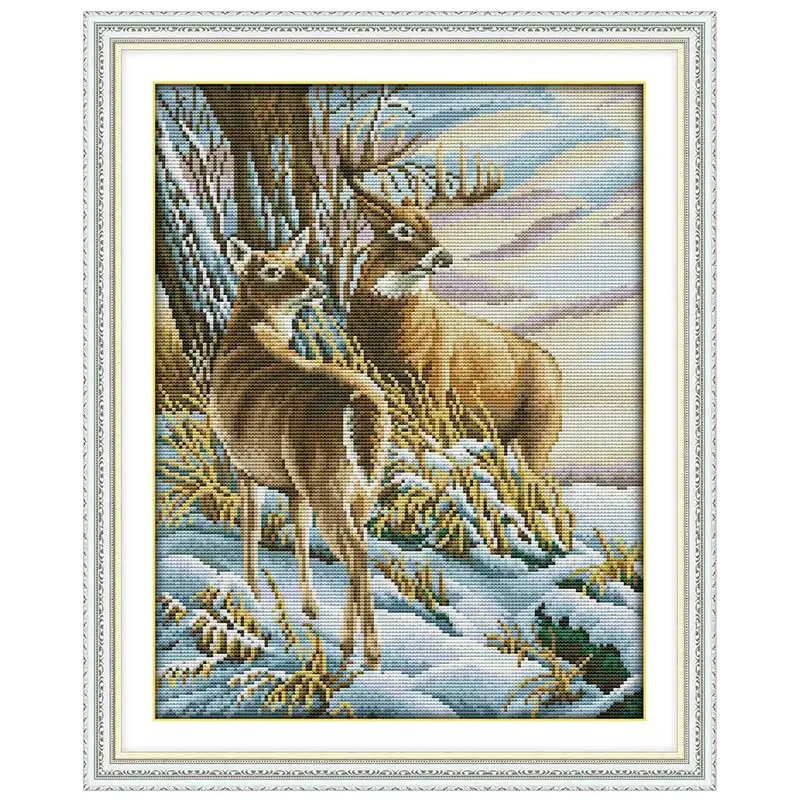 ONEROOM Deer counted Cross Stitch 11CT 14CT Cross Stitch Set Wholesale DIY animals Cross-stitch Kit Embroidery Needlework
ONEROOM Deer counted Cross Stitch 11CT 14CT Cross Stitch Set Wholesale DIY animals Cross-stitch Kit Embroidery Needlework