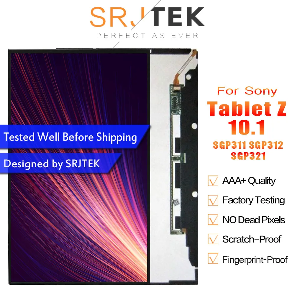 Srjtek 10.1 inch LCD Replacement For Sony Xperia Tablet Z 10.1'' SGP311 SGP312 SGP321 LCD Display Without Touch Screen
Srjtek 10.1 inch LCD Replacement For Sony Xperia Tablet Z 10.1'' SGP311 SGP312 SGP321 LCD Display Without Touch Screen