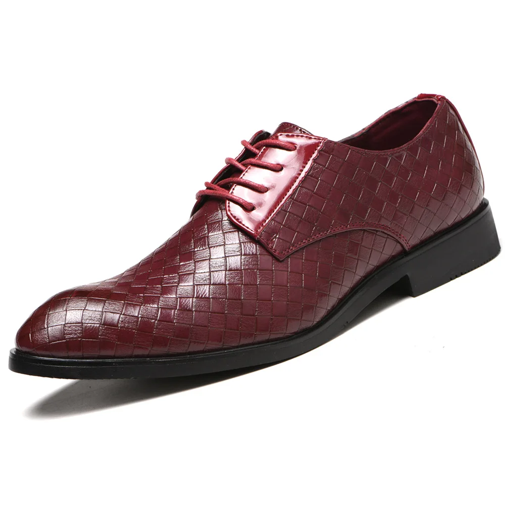 

Туфли мужские классические, элегантные формальные свадебные туфли, без застежки, офисные оксфорды, черные, M060