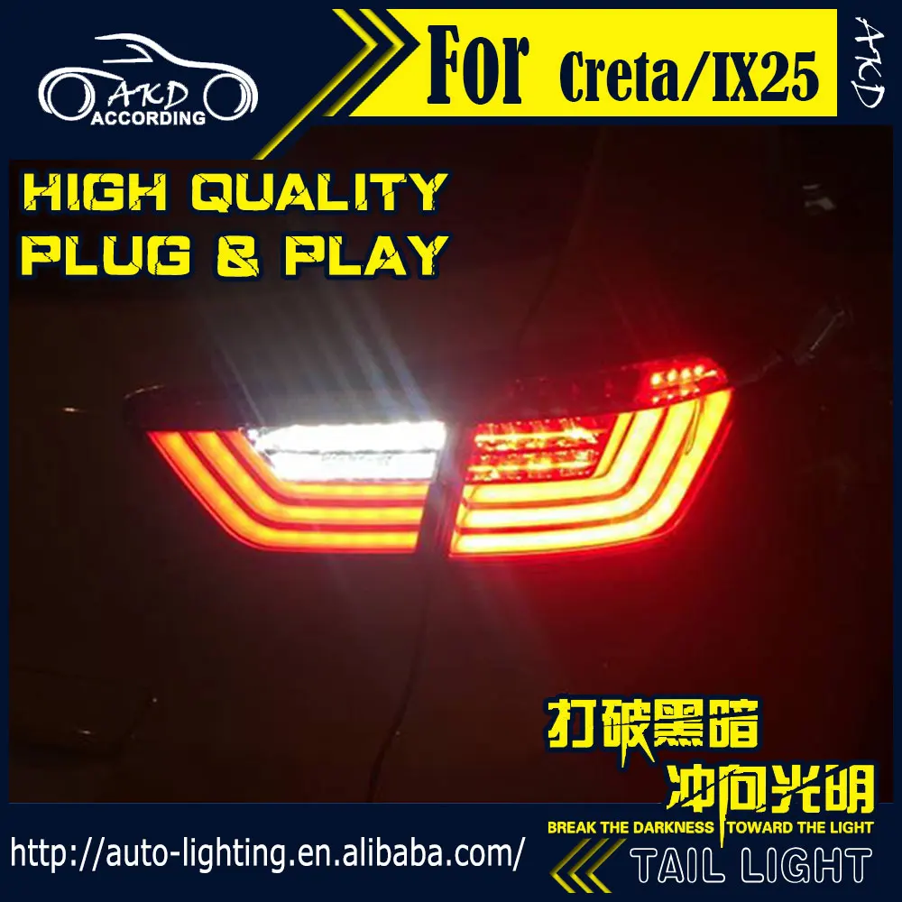 AKD Car Styling Tail Lamp for Hyundai IX25 Creta LED Tail Light 2015-2018 LED Flash Signal LED DRL Stop Rear Lamp Accessories
AKD Car Styling Tail Lamp for Hyundai IX25 Creta LED Tail Light 2015-2018 LED Flash Signal LED DRL Stop Rear Lamp Accessories