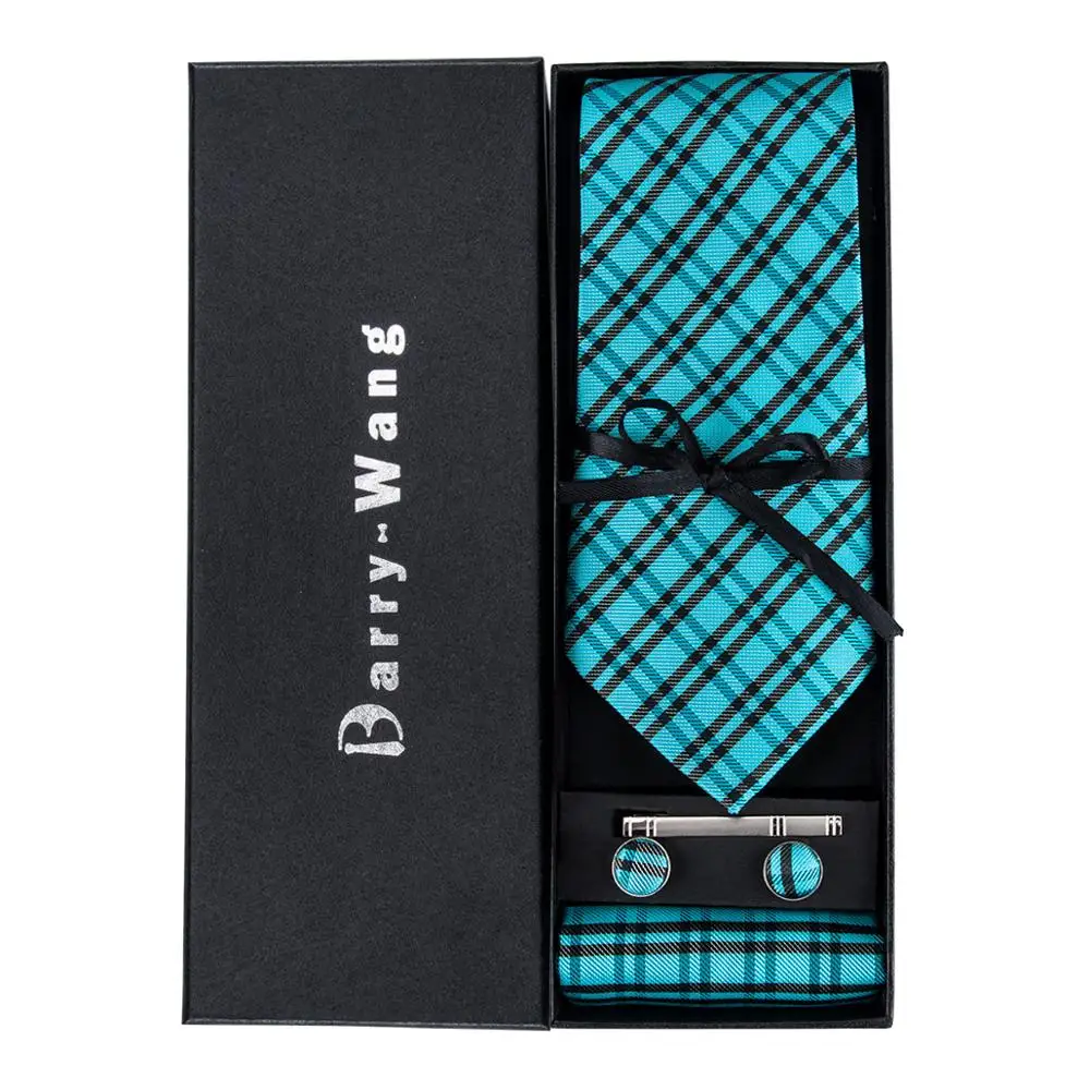 TS-994 Barry.Wang 2018 Men's Ties Necktie Hanky Cufflinks Set With Gift Box Green Striped Ties For Men Wedding Business Party
TS-994 Barry.Wang 2018 Men's Ties Necktie Hanky Cufflinks Set With Gift Box Green Striped Ties For Men Wedding Business Party