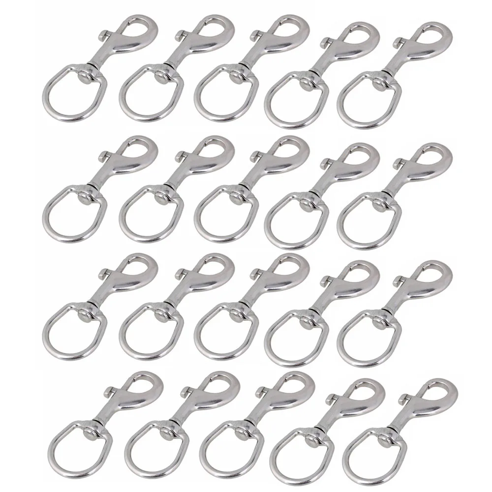 20Pcs 304 Stainless Steel Length 115mm Swivel-Eye Bolt Snap Hook Round Eye Swivel Keychain Strap
20Pcs 304 Stainless Steel Length 115mm Swivel-Eye Bolt Snap Hook Round Eye Swivel Keychain Strap