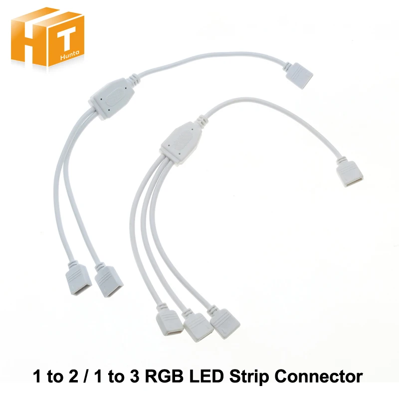 4 контактный концентратор с 1 на 3 / 2 разъема для светодиодной ленты RGB.|rgb led strip