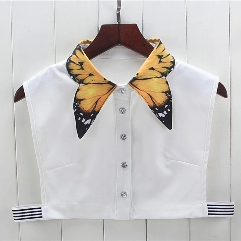 Women's Pure Color False Collar Butterfly Printing Lapel Choker Necklace Shirt Fake False Collar
Women's Pure Color False Collar Butterfly Printing Lapel Choker Necklace Shirt Fake False Collar