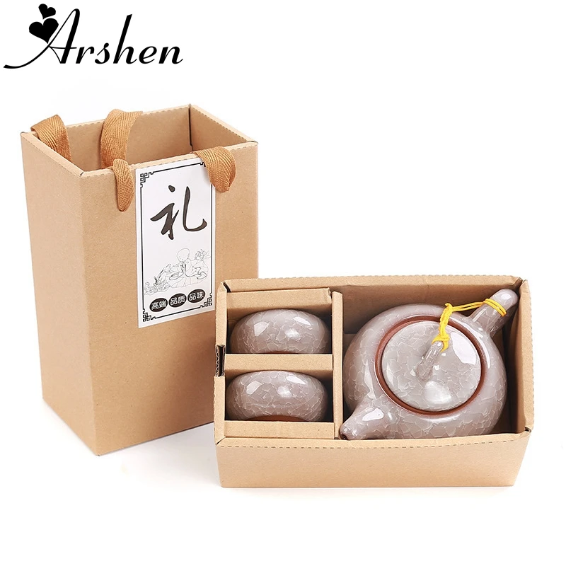 Colorful 250ml Teapot + 2 Cups Ice Cracked Glaze Ceramic China Kongfu Teaset Porcelain Teapot Drinkware Creatives Gift Box Pack
Colorful 250ml Teapot + 2 Cups Ice Cracked Glaze Ceramic China Kongfu Teaset Porcelain Teapot Drinkware Creatives Gift Box Pack