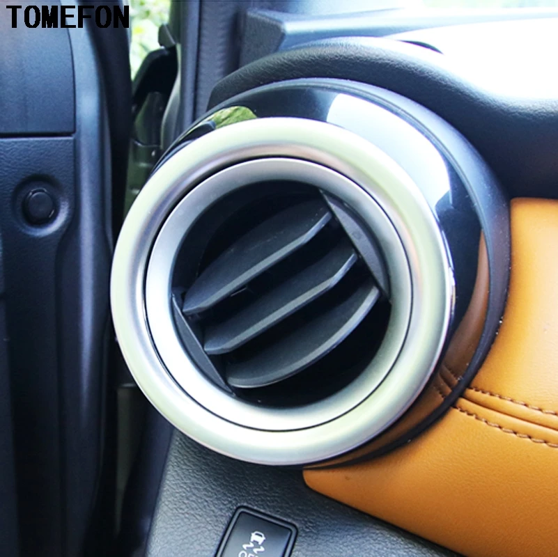 TOMEFON Car Accessories Stainless Steel Air Vent Outlet Cover Trim Molding For Nissan Kicks 2017 Auto Interior Styling
TOMEFON Car Accessories Stainless Steel Air Vent Outlet Cover Trim Molding For Nissan Kicks 2017 Auto Interior Styling