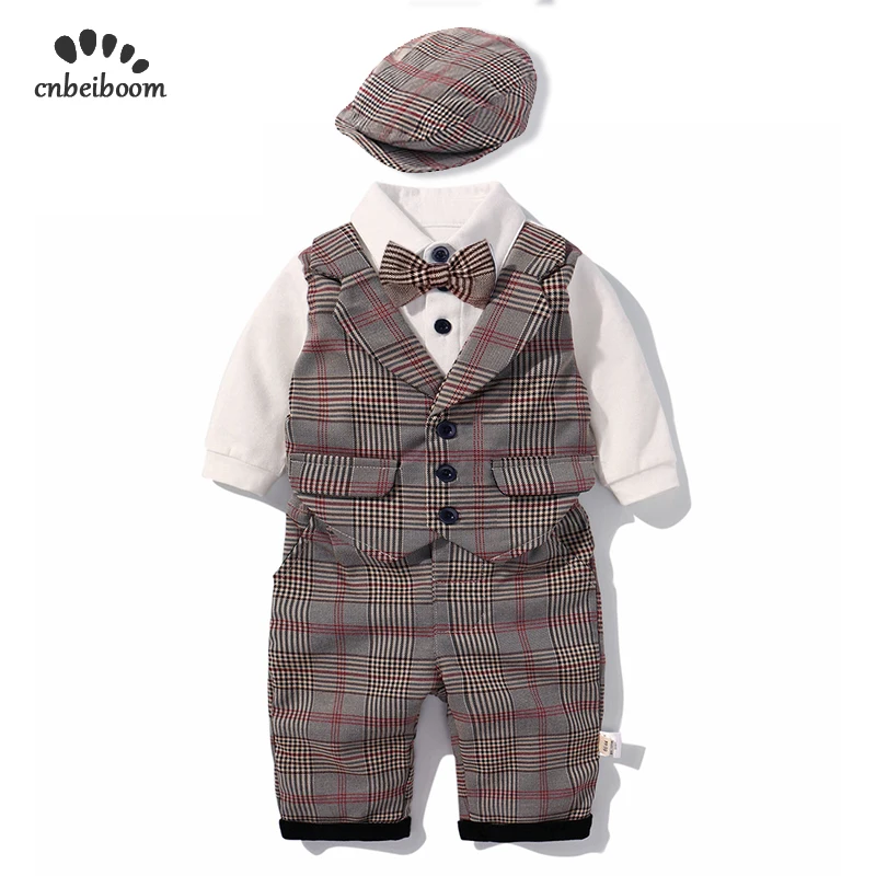 Baby boy suits Lattice England style tie bow clothing sets hat cotton romper pant kids 1 st birthday clothes sets boys dresses
Baby boy suits Lattice England style tie bow clothing sets hat cotton romper pant kids 1 st birthday clothes sets boys dresses