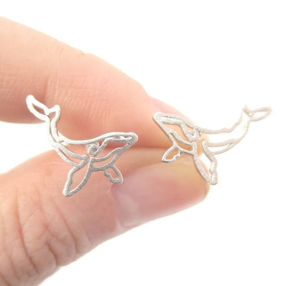 Jinleansu Realistic Humpback Whale Silhouette Stud Earrings Tiny Earrings For Women Girl Animal Jewelry 10pcs/lot
Jinleansu Realistic Humpback Whale Silhouette Stud Earrings Tiny Earrings For Women Girl Animal Jewelry 10pcs/lot