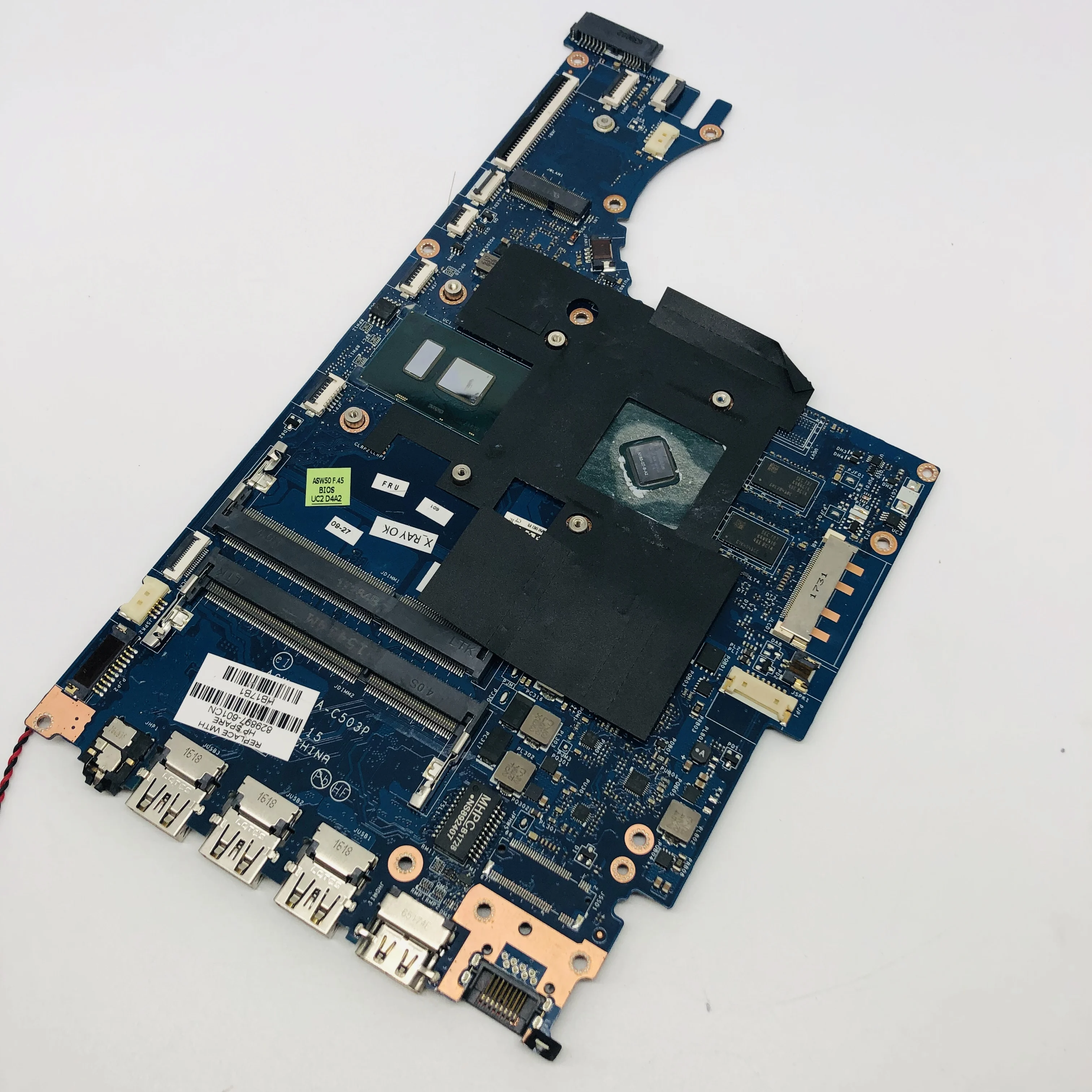 Материнская плата для ноутбука HP ENVY 15-AE 829897-601 829897-501 829897-001 ASW50 LA-C503P W/ I5-6200U CPU 940M GPU DDR3 100% тест
Материнская плата для ноутбука HP ENVY 15-AE 829897-601 829897-501 829897-001 ASW50 LA-C503P W/ I5-6200U CPU 940M GPU DDR3 100% тест