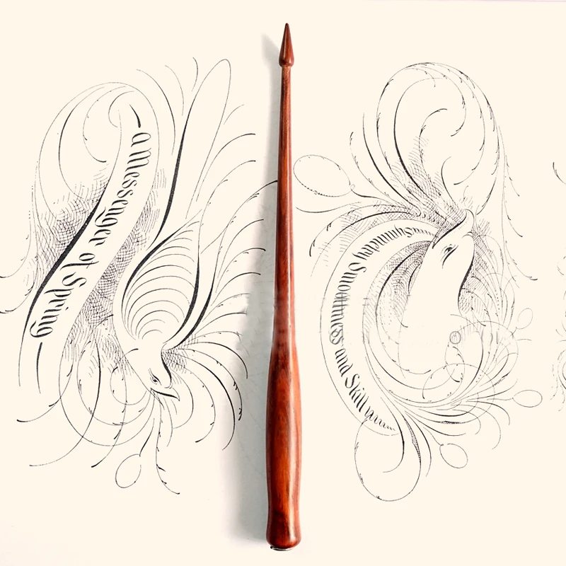 10 шт. в лоте ручная работа из розового дерева английская каллиграфия Copperplate