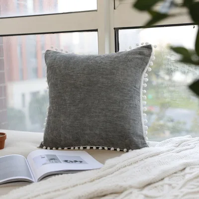 New Pear cute Nordic style Plaid Home Decorative Cushion Covers Vintage Cushion Cover Housse Coussin Euro Pillow Cover With ball
New Pear cute Nordic style Plaid Home Decorative Cushion Covers Vintage Cushion Cover Housse Coussin Euro Pillow Cover With ball