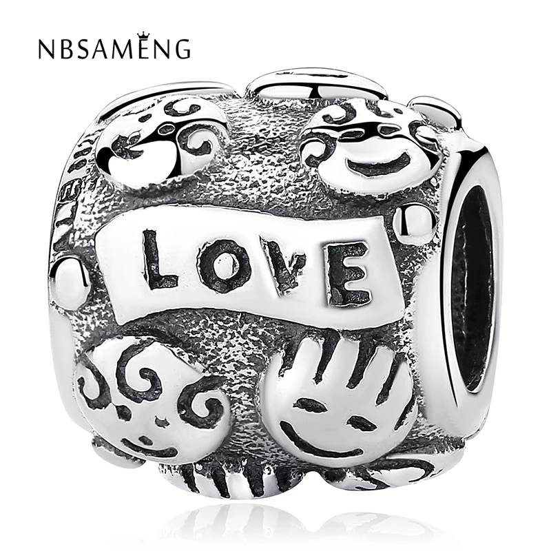 2018 NEW Authentic 925 Sterling Silver Bead Family Love Charm Fits Original Bracelets Charms Jewelry Marking
2018 NEW Authentic 925 Sterling Silver Bead Family Love Charm Fits Original Bracelets Charms Jewelry Marking