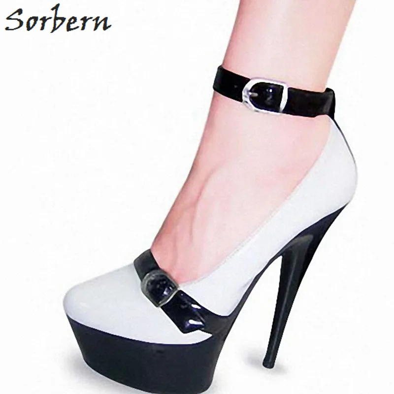 Sorbern 15Cm Night Club Women Pump Shoes Custom Color Spike High Heel Shoes Women Ankle Straps Pump Shoes Platform Black Heels
Sorbern 15Cm Night Club Women Pump Shoes Custom Color Spike High Heel Shoes Women Ankle Straps Pump Shoes Platform Black Heels