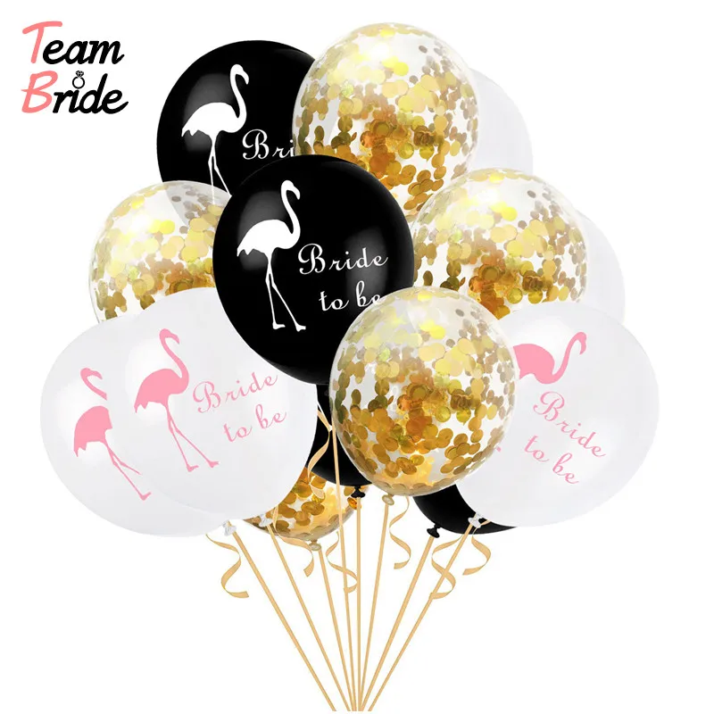 Team Bride 15pcs/lot 12inch Flamingo Wedding Party Supplies Foil Confetti Latex Balloons Birthday Hen Nigh Party Summer Tropical
Team Bride 15pcs/lot 12inch Flamingo Wedding Party Supplies Foil Confetti Latex Balloons Birthday Hen Nigh Party Summer Tropical