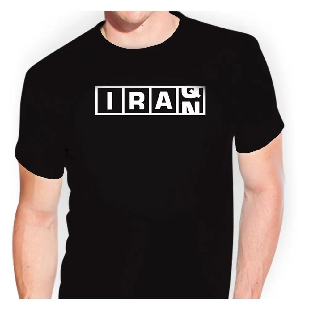 Летняя футболка с круглым вырезом и CottonIran "Ирак" | Мужская одежда