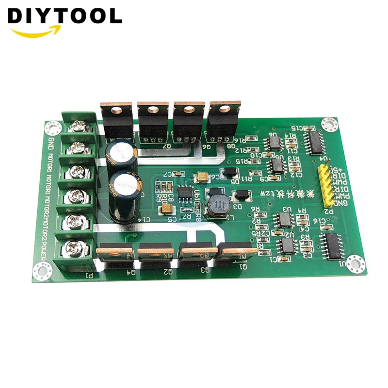 Dual DC Motor Driver Board H-Bridge DC Motor Drive Module MOSFET IRF3205 12V 24V 10A/15A Peak 30A with Brake Function
Dual DC Motor Driver Board H-Bridge DC Motor Drive Module MOSFET IRF3205 12V 24V 10A/15A Peak 30A with Brake Function