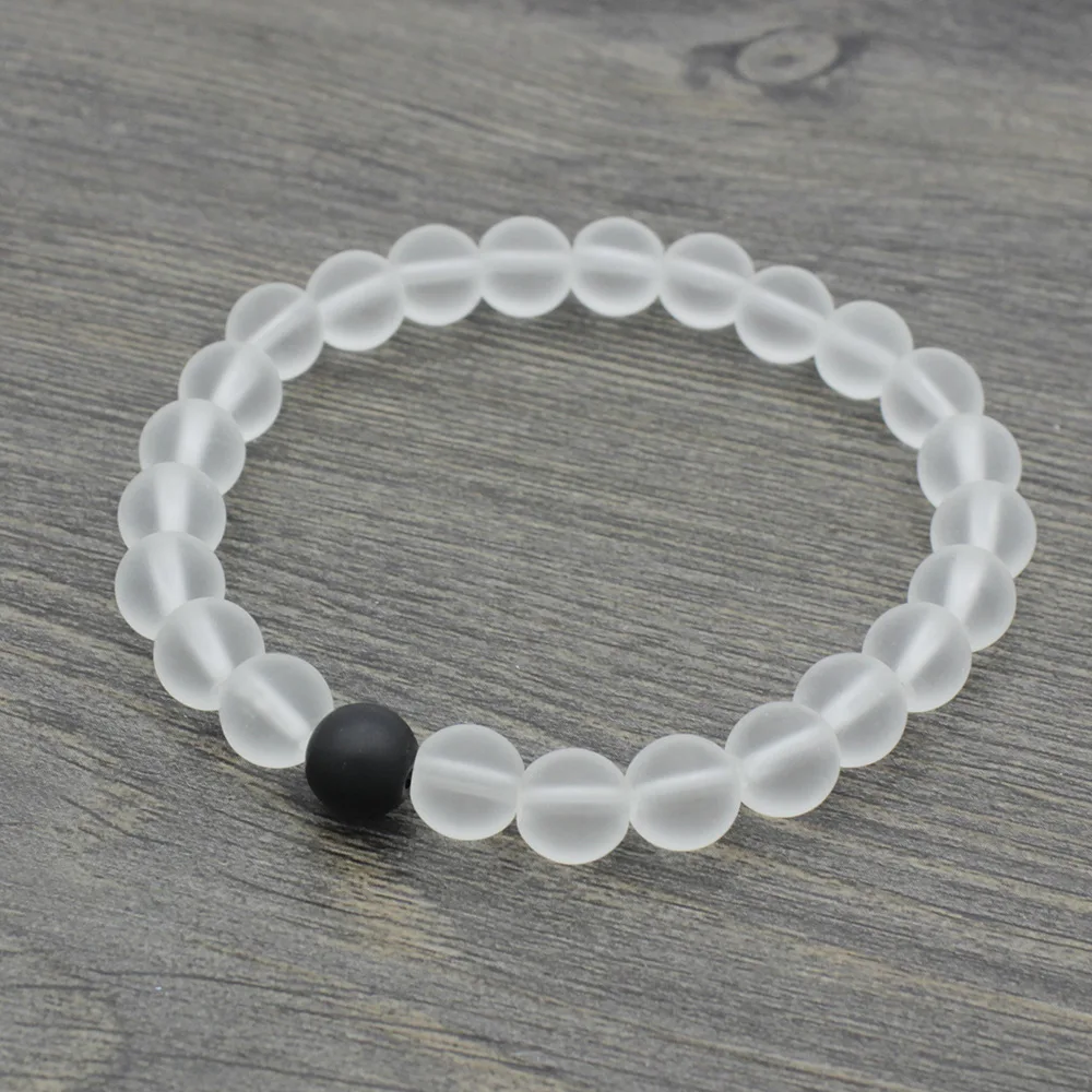 2Pcs/Set Couples Distance Strand Bracelet 8mm Natural Stone Matte Clear Quartz Onyx Stone Bracelets for Men Women Best Friend
2Pcs/Set Couples Distance Strand Bracelet 8mm Natural Stone Matte Clear Quartz Onyx Stone Bracelets for Men Women Best Friend