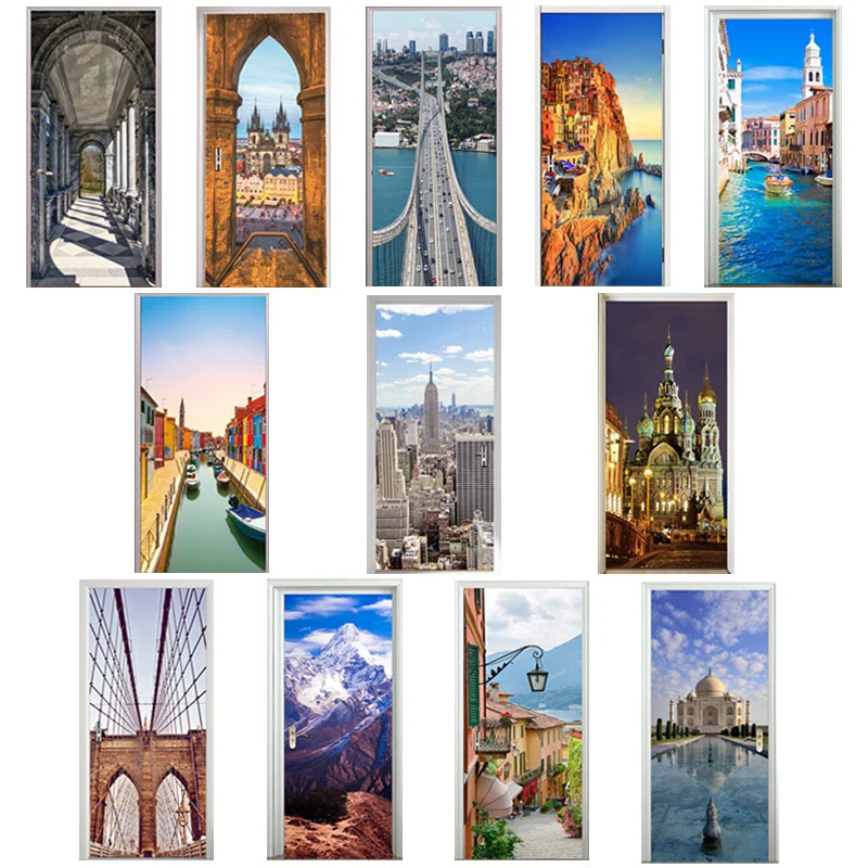 3D Door Stickers Square Church Manarola Ama Dablam Lake Como Venice Canal Taj Mahal Saint Petersburg Art Corridor Decor Paste
3D Door Stickers Square Church Manarola Ama Dablam Lake Como Venice Canal Taj Mahal Saint Petersburg Art Corridor Decor Paste