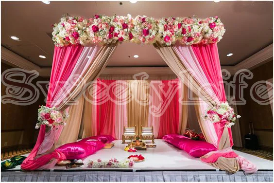 10ft x 10ft x 10ft Hot Pink Multi Color canopy drape/arbor drape with swag for wedding decoration,Including Drape and Stand
10ft x 10ft x 10ft Hot Pink Multi Color canopy drape/arbor drape with swag for wedding decoration,Including Drape and Stand