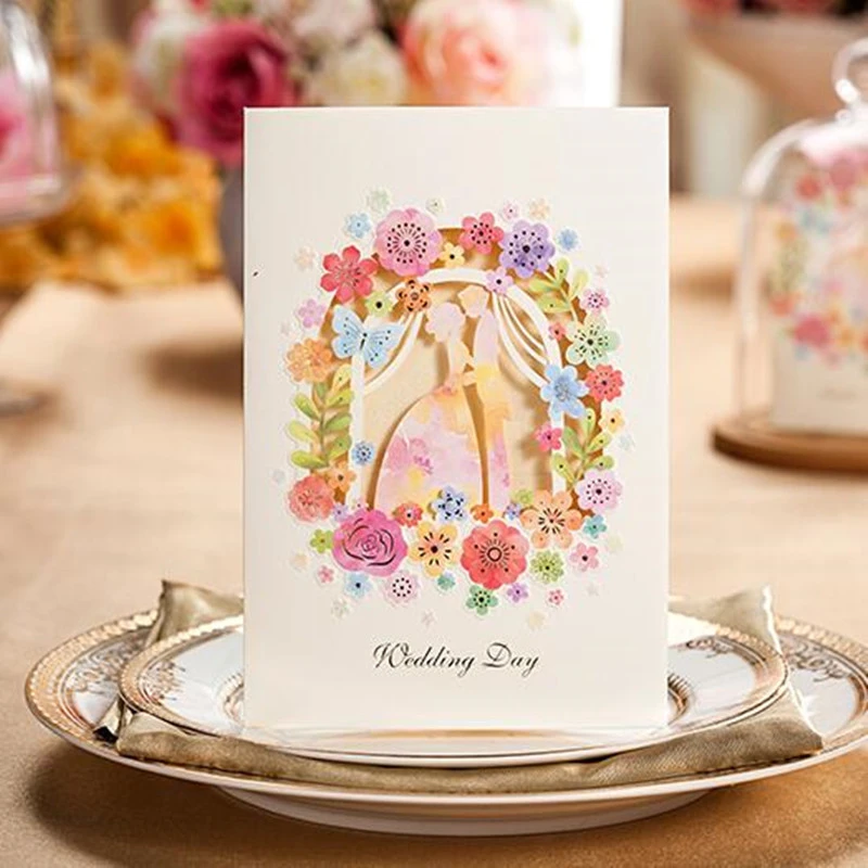 Romantic Inviting Card Elegant Laser Cut White Pink Event Party Supplies Decoration Lover Flower Paper Wedding Invitation
Romantic Inviting Card Elegant Laser Cut White Pink Event Party Supplies Decoration Lover Flower Paper Wedding Invitation