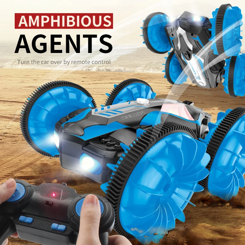 Water and Land RC Amphibious Car 360 Rotate Remote Control RC Stunt Car LED Night Light RC Drift Crawler Off load Car kid gifts
Water and Land RC Amphibious Car 360 Rotate Remote Control RC Stunt Car LED Night Light RC Drift Crawler Off load Car kid gifts
