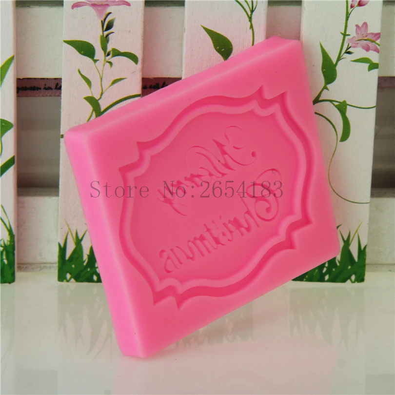 Merry Christmas Chocolate Card shape Silicone Cake Soap Mold Fondant Cupcake Jelly Decoration Baking Tool Moulds FQ3302 | Дом и сад