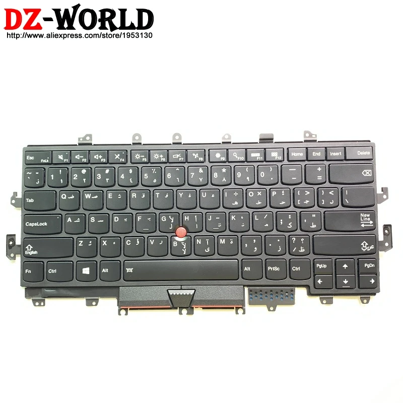 New Original Backlit Arabic Keyboard for LenovoThinkpad X1 Yoga Gen 1st Laptop Backlight Teclado SN20H34915 00JT867 01AW906
New Original Backlit Arabic Keyboard for LenovoThinkpad X1 Yoga Gen 1st Laptop Backlight Teclado SN20H34915 00JT867 01AW906