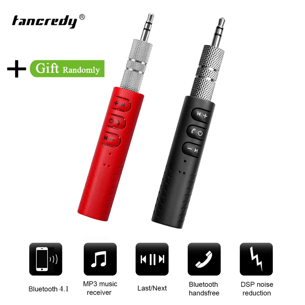 Автомобильный Bluetooth Aux приемник адаптер Handsfree автомобильный комплект