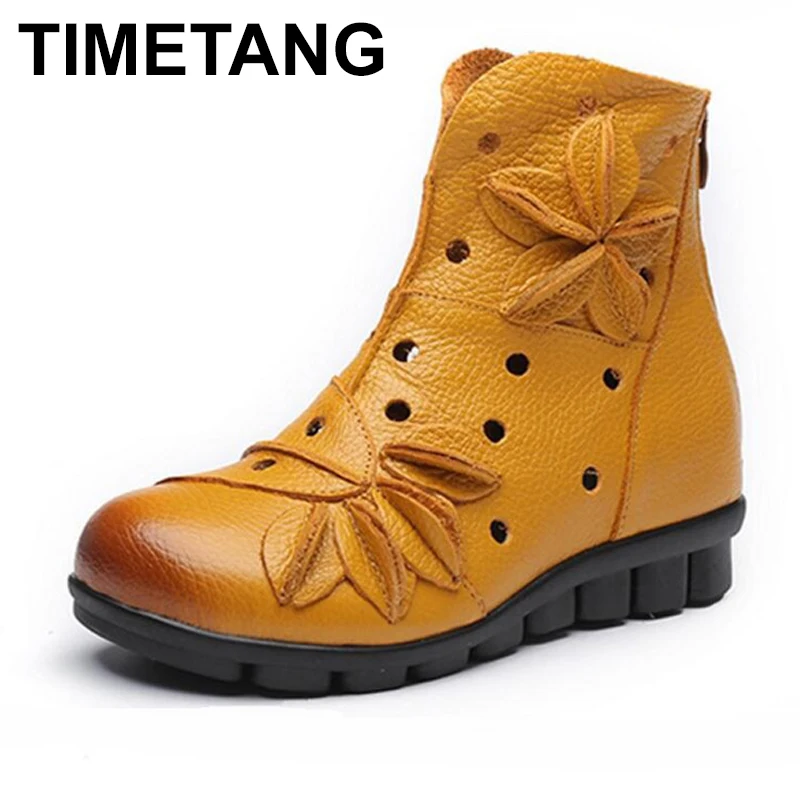 TIMETANG New Summer Boots Shoes Woman Genuine Leather Ankle Boots Fashion Hollow out Boots Hand-made sandals women shoes zapatos
TIMETANG New Summer Boots Shoes Woman Genuine Leather Ankle Boots Fashion Hollow out Boots Hand-made sandals women shoes zapatos