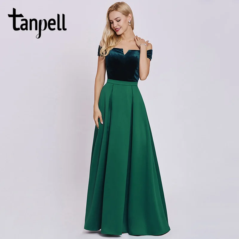 Tanpell off the shoulder evening dress short sleeves a line floor length dresses women formal long evening gown
Tanpell off the shoulder evening dress short sleeves a line floor length dresses women formal long evening gown