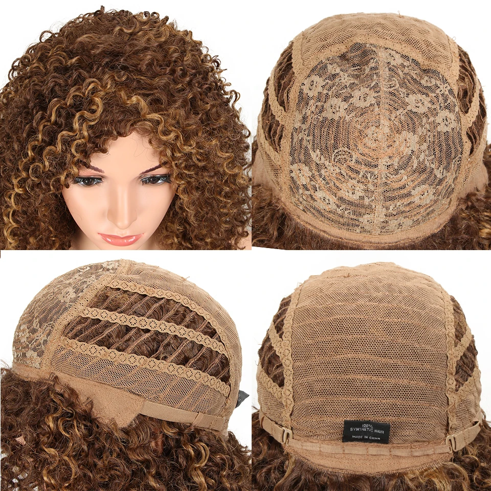 Magic Wigs Heat Resistant Hair Ombre Afro Wig Kinky Curly Wigs for Black Women Blonde Mixed Brown 14 Inch Synthetic Wigs
Magic Wigs Heat Resistant Hair Ombre Afro Wig Kinky Curly Wigs for Black Women Blonde Mixed Brown 14 Inch Synthetic Wigs