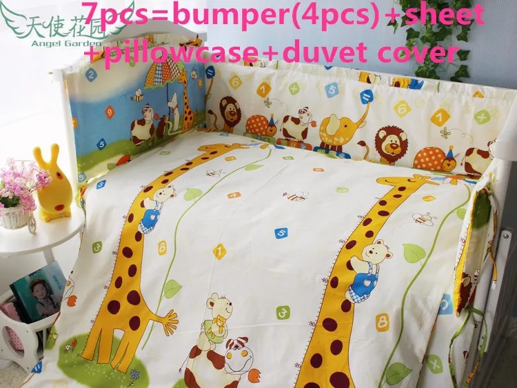 6/7PCS baby bedding set baby cot jogo de cama girls bedclothes pillowcase duvet cover kit de berço , 120*60/120*70cm
6/7PCS baby bedding set baby cot jogo de cama girls bedclothes pillowcase duvet cover kit de berço , 120*60/120*70cm