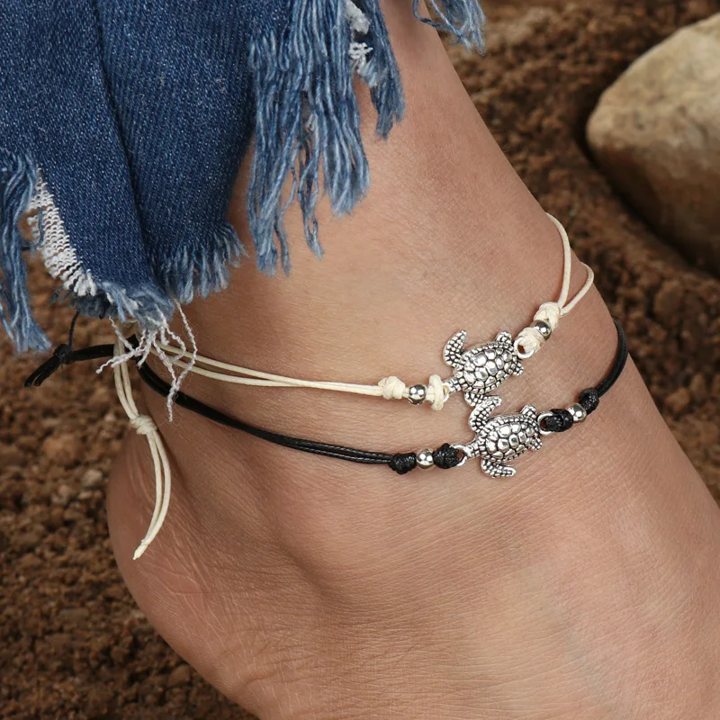 Tenande 3 Colors Turkish Turtle Anklets for Women Adjustable Rope Leg Chain Bracelets Beach Sandals Summer Animal Foot Jewelry
Tenande 3 Colors Turkish Turtle Anklets for Women Adjustable Rope Leg Chain Bracelets Beach Sandals Summer Animal Foot Jewelry