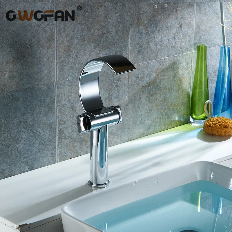 Modern New C Type Design Waterfall Basin Faucet Bathroom Chrome Finish Simple Faucets Single Handle High Arch Mixer Tap S79-327
Modern New C Type Design Waterfall Basin Faucet Bathroom Chrome Finish Simple Faucets Single Handle High Arch Mixer Tap S79-327