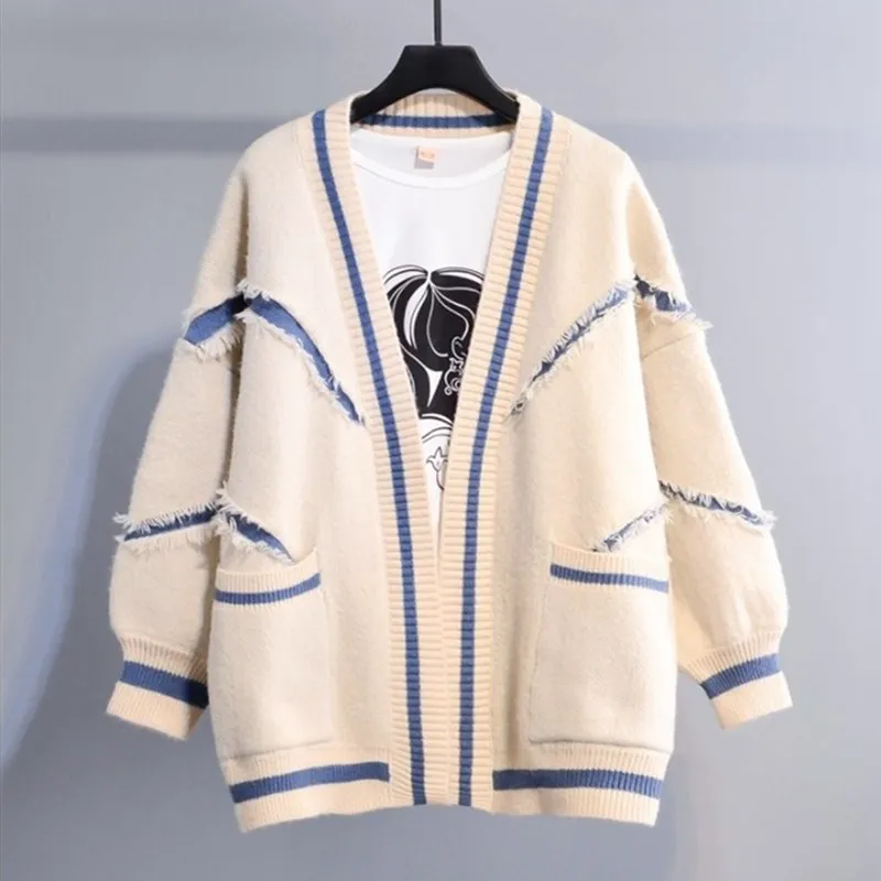 2019 Spring Cardigan Women Open Stitch Loose Sweater Jumpers Letters Oversized Sueter Mujer Yellow Cardigans manteau femme
2019 Spring Cardigan Women Open Stitch Loose Sweater Jumpers Letters Oversized Sueter Mujer Yellow Cardigans manteau femme