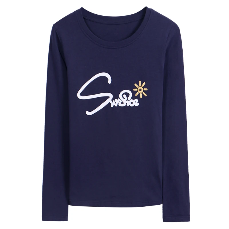 New Spring T Shirt Women Top Tee Long Sleeve Female T-shirt Fashion Letter Print Cotton T-shirts For Women Ladies Casual Tshirts
New Spring T Shirt Women Top Tee Long Sleeve Female T-shirt Fashion Letter Print Cotton T-shirts For Women Ladies Casual Tshirts