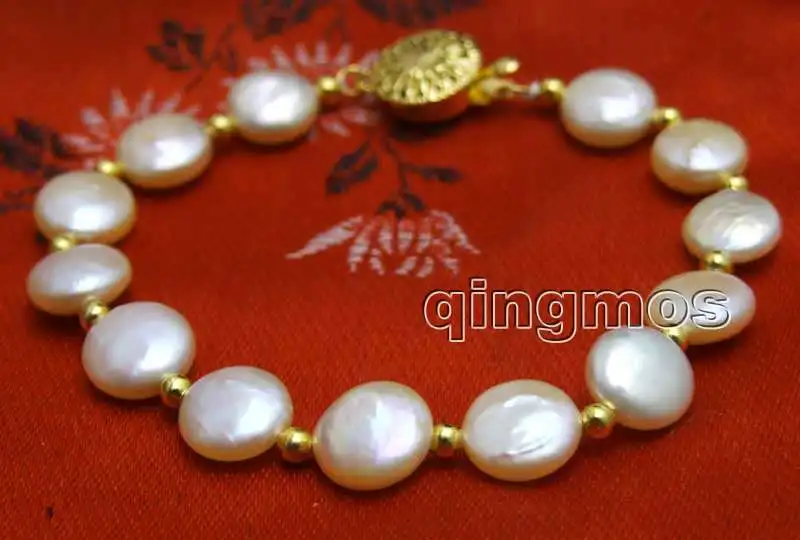 Big 9-10mm Pink Coin Round Natural Freshwater Pearl 7.5'' Bracelet-bra378 Wholesale/retail Free shipping
Big 9-10mm Pink Coin Round Natural Freshwater Pearl 7.5'' Bracelet-bra378 Wholesale/retail Free shipping
