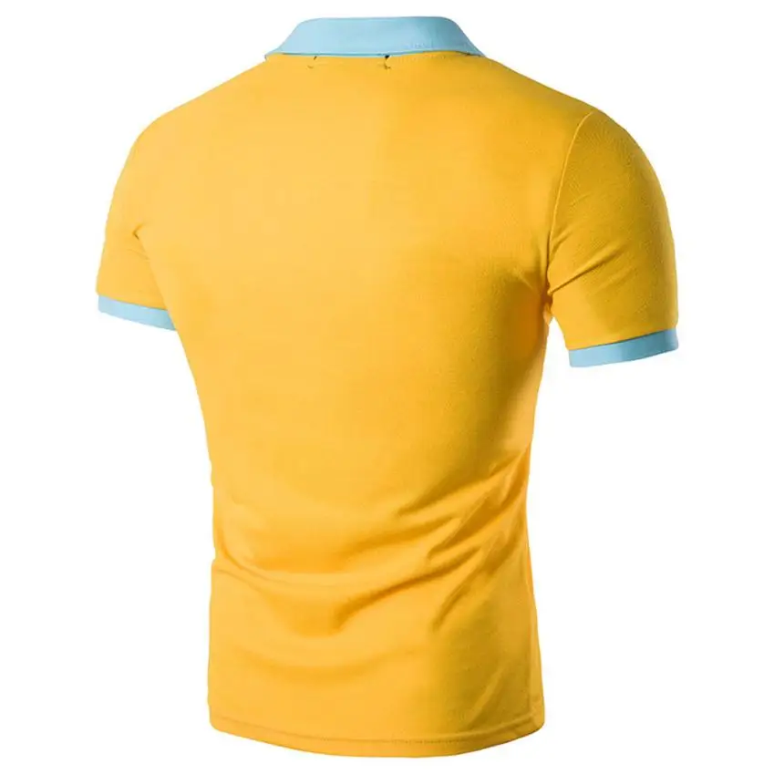 Vogue Summer Men Tops Casual Short Sleeve Yellow Shirt Cotton Slim Tees Top Quality T Shirt Blouse Clothing Miesten T-pait #AA
Vogue Summer Men Tops Casual Short Sleeve Yellow Shirt Cotton Slim Tees Top Quality T Shirt Blouse Clothing Miesten T-pait #AA