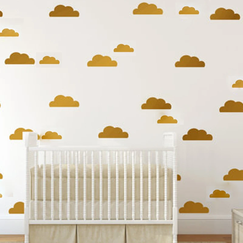 56 pc/set Gold Cloud Wall Stickers For Living Rooms Baby Nursery Bedrooms Home Decor Art Removable Murals Wallpaper Home Decor
56 pc/set Gold Cloud Wall Stickers For Living Rooms Baby Nursery Bedrooms Home Decor Art Removable Murals Wallpaper Home Decor