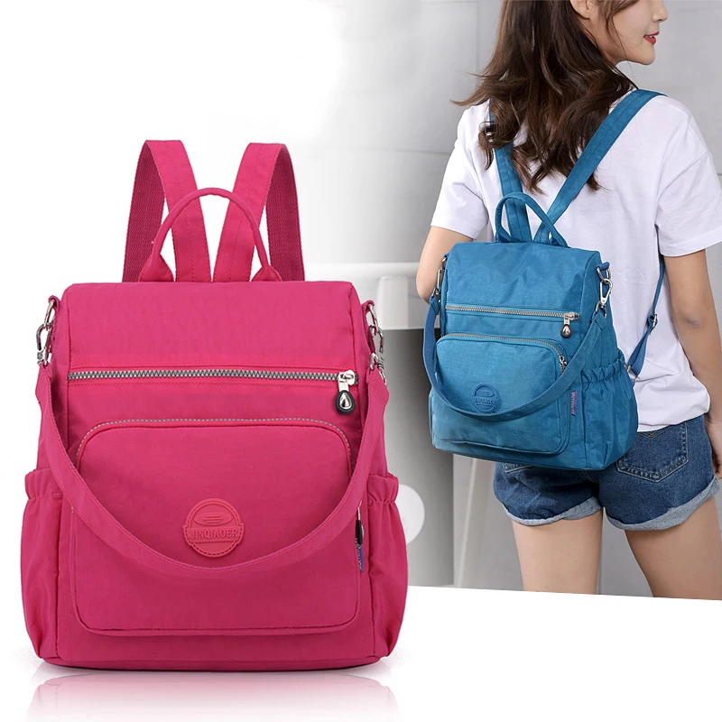 Women bagpack Solid Fashion ladies Backpack Nylon mochilas mujer Multifunction Bag Female Shoulder Bag Teenage Travel Bag
Women bagpack Solid Fashion ladies Backpack Nylon mochilas mujer Multifunction Bag Female Shoulder Bag Teenage Travel Bag