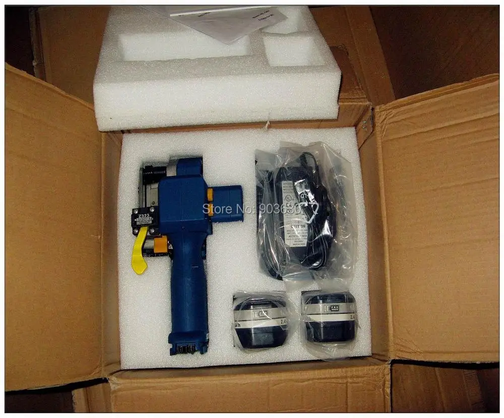 Z323 portable Electric automatic Battery PET/PP Strapping machine Strapping Tools for 19MM PET&PP strap
Z323 portable Electric automatic Battery PET/PP Strapping machine Strapping Tools for 19MM PET&PP strap