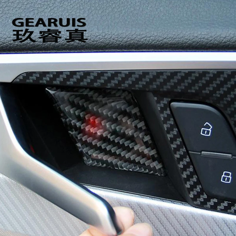 Car Styling For Audi A4 B9 2017-2019 Carbon Fiber Door Handle Cover Door Bowl Trim Auto decoration Stickers Interior Accessories
Car Styling For Audi A4 B9 2017-2019 Carbon Fiber Door Handle Cover Door Bowl Trim Auto decoration Stickers Interior Accessories