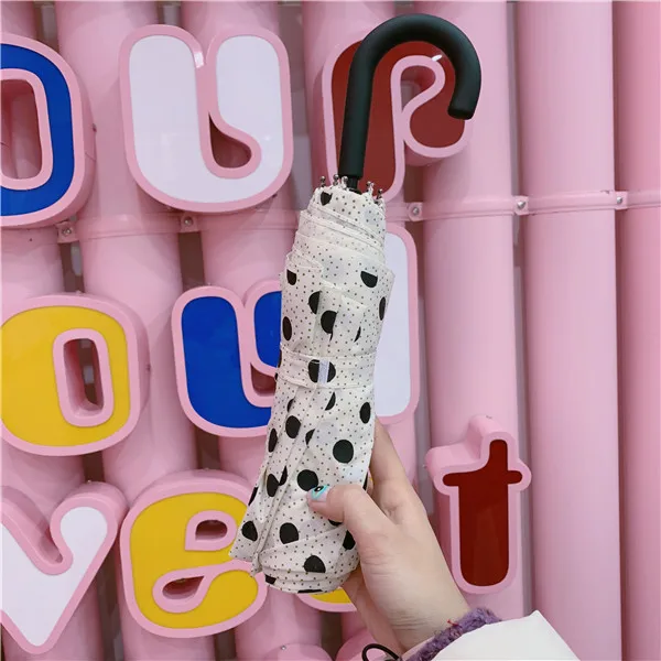 YADA Ultralight Folding Black Dot Umbrella Rain Women uv Charm Curved Handle Umbrellas For Women Windproof Dot Umbrella YS704
YADA Ultralight Folding Black Dot Umbrella Rain Women uv Charm Curved Handle Umbrellas For Women Windproof Dot Umbrella YS704