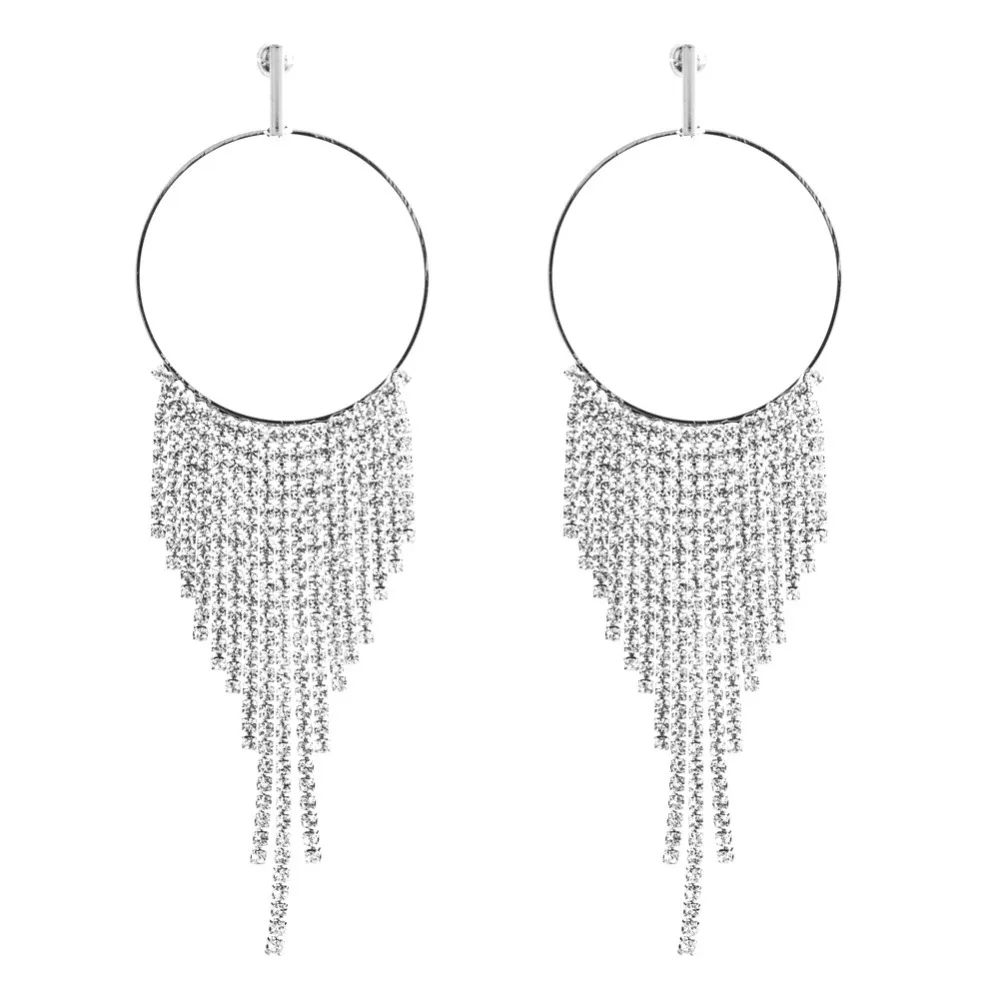 Long Rhinestone Evening Earrings For Women Fashion Bridal Crystal Dangle Earing Luxury Wedding Statement Party Jewelry
Long Rhinestone Evening Earrings For Women Fashion Bridal Crystal Dangle Earing Luxury Wedding Statement Party Jewelry