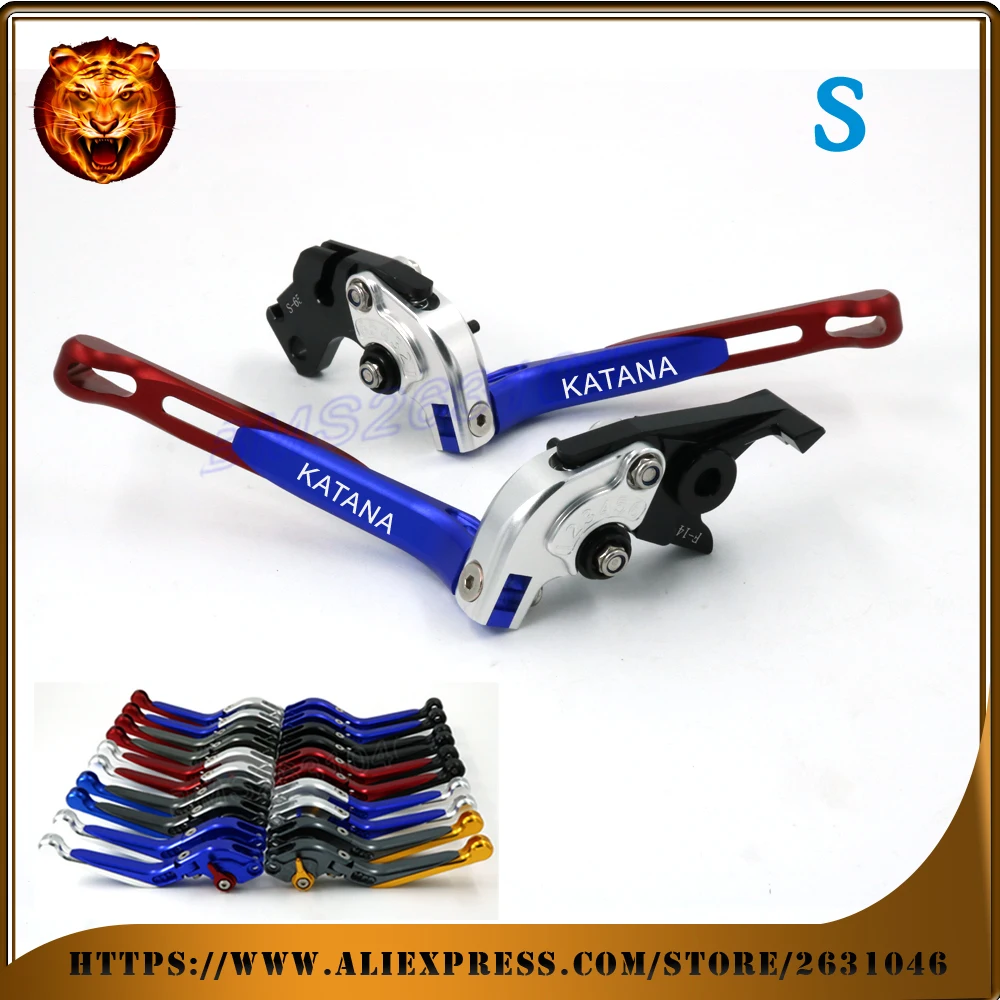 For SUZUKI 600 750 KATANA 1998 1999 2000 2001 2002 2003 2006 05 LOGO Adjustable Folding Extendable Brake Clutch Lever Motorcycle
For SUZUKI 600 750 KATANA 1998 1999 2000 2001 2002 2003 2006 05 LOGO Adjustable Folding Extendable Brake Clutch Lever Motorcycle