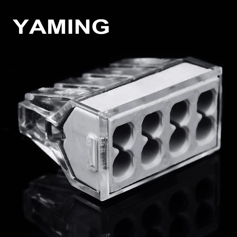 10PCS PCT-108 Push wire wiring connector For Junction box 8 pin conductor terminal block Push wire connector 773-108
10PCS PCT-108 Push wire wiring connector For Junction box 8 pin conductor terminal block Push wire connector 773-108