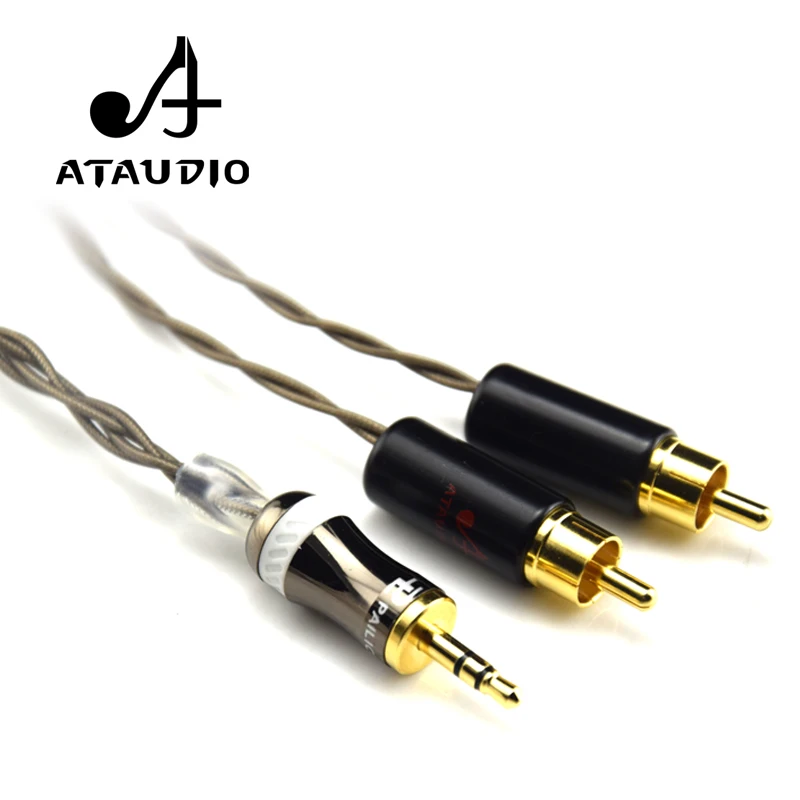 ATAUDIO Hifi 3,5 мм на 2 RCA-кабеля Odin с посеребренным штекером 3,5 мм на 2rca кабель Aux
ATAUDIO Hifi 3,5 мм на 2 RCA-кабеля Odin с посеребренным штекером 3,5 мм на 2rca кабель Aux