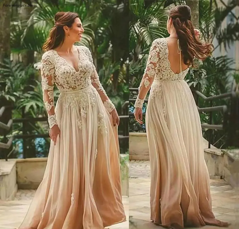 Boho Long Sleeves Wedding Dresses 2019 A Line Appliques Backless Beach Country Garden Formal Bride Bridal Gowns Custom Made
Boho Long Sleeves Wedding Dresses 2019 A Line Appliques Backless Beach Country Garden Formal Bride Bridal Gowns Custom Made