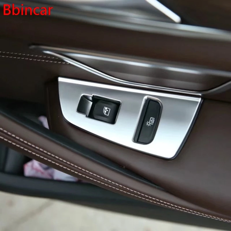 Bbincar ABS Chrome Car Interior Inner Door Armrest Window Lift Switch Button Cover Trim 4PCS For BMW 5 Series G30 2017 2018
Bbincar ABS Chrome Car Interior Inner Door Armrest Window Lift Switch Button Cover Trim 4PCS For BMW 5 Series G30 2017 2018